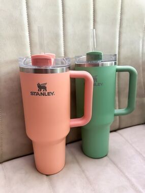 NW Stanley SET Quenchers H2.0 Tumbler 40oz in Melon and Green limited edition